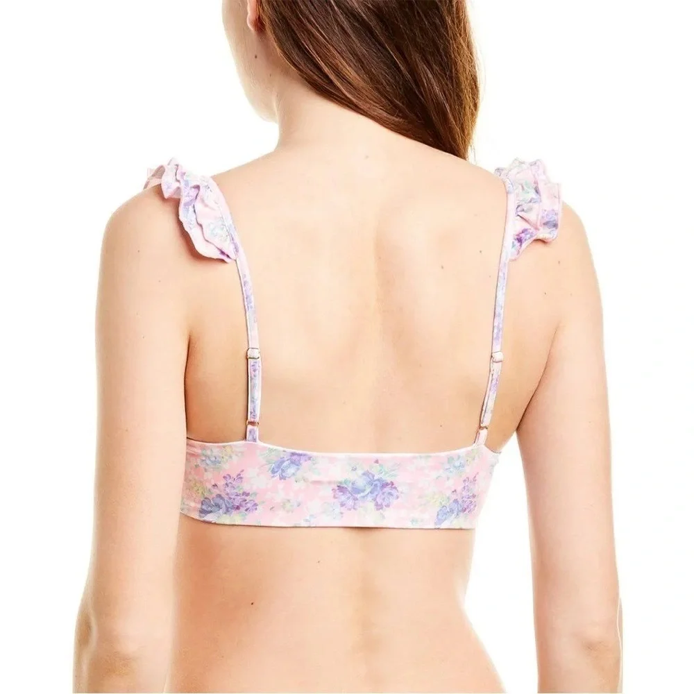 NWT LoveShackFancy Palm Bikini Top
